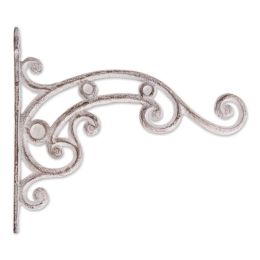 Accent Plus Cast Iron Plant Hanging Bracket Hook - Whitewashed