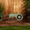 Accent Plus Corrugated Metal Garden Stake - Tractor