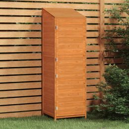 vidaXL Garden Shed Brown 21.7"x20.5"x68.7" Solid Wood Fir