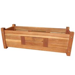 vidaXL Garden Raised Bed Acacia Wood 29.9"x10.9"x9.8"