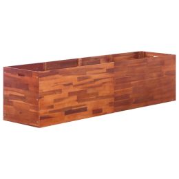 vidaXL Garden Raised Bed Acacia Wood 78.7"x19.7"x19.7"