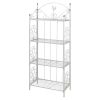 vidaXL Plant Rack White Square