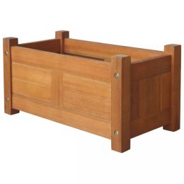 vidaXL Garden Raised Bed Acacia Wood 19.7"x9.8"x9.8"