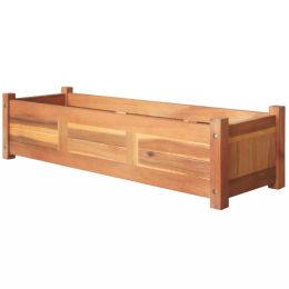 vidaXL Garden Raised Bed Acacia Wood 39.4"x11.8"x9.8"