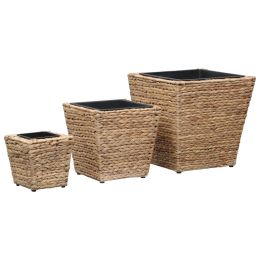 vidaXL Garden Raised Beds 3 pcs Water Hyacinth