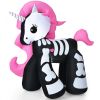 5.5 Feet Halloween Inflatables Skeleton Unicorn with Built-in LED Lights