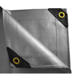 14 x 30 Heavy Duty Canopy Tarp - Silver