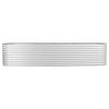 vidaXL Garden Raised Bed 157.5"x31.5"x31.9" Galvanized Steel Silver