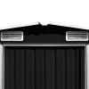 vidaXL Garden Shed 101.2"x192.5"x71.3" Metal Anthracite