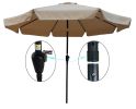 10 ft Patio Umbrella Market Table Round Umbrella Outdoor Garden with Crank and Push Button Tilt for Garden Deck Backyard Pool Shade Outside RT