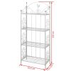 vidaXL Plant Rack White Square