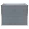 vidaXL Raised Garden Bed 39.4"x39.4"x30.3" Galvanized Steel Gray