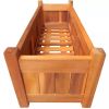 vidaXL Garden Raised Bed Acacia Wood 29.9"x10.9"x9.8"