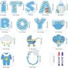 14PCS Its a Boy Baby Shower Yard Sign with Stakes Gender Reveal Yard Sign for Boy Party Supplies Home Indoor Outdoor Decoracion (Shipment from FBA)