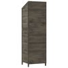 vidaXL Garden Shed Anthracite 21.7"x20.5"x68.7" Solid Wood Fir