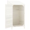 vidaXL Garden Shed White 21.7"x20.5"x44.1" Solid Wood Fir