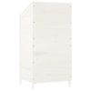 vidaXL Garden Shed White 21.7"x20.5"x44.1" Solid Wood Fir