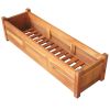 vidaXL Garden Raised Beds 2 pcs Acacia Wood 39.4"x11.8"x9.8"