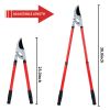 Gardtech 3PCS Gardening Shears Set;  Extendable Bypass Loppers;  Mini Pointed Pruning Shear and Mini Bypass Pruner;  Telescoping Loppers Gardening She