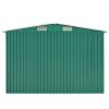 vidaXL Garden Shed 101.2" x 192.5" x 71.3" Metal Green