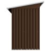 vidaXL Garden Storage Shed Brown 76.4"x47.6"x71.3" Steel