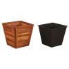 vidaXL Garden Raised Bed Set 3 Pieces Square Solid Acacia Wood