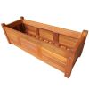 vidaXL Garden Raised Bed Acacia Wood 29.9"x10.9"x9.8"