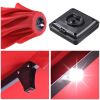 10x6.5ft Aluminum Patio Umbrella w/ 20 LEDs Red