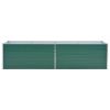 vidaXL Garden Raised Bed Galvanized Steel 126"x31.5"x31.3" Green