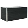 vidaXL Raised Garden Bed Anthracite 63"x31.5"x30.3" Galvanized Steel