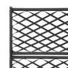 vidaXL Trellis Raised Bed with 3 Pots 32.7"x11.8"x51.2" Poly Rattan Black