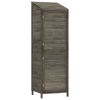 vidaXL Garden Shed Anthracite 21.7"x20.5"x68.7" Solid Wood Fir