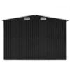 vidaXL Garden Shed 101.2"x154.3"x71.3" Metal Anthracite