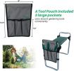 Garden Kneeler and Seat Stool, Foldable Garden Bench with Tool Pocket and Soft EVA Kneeling Pad for Senior, Gardening Lovers