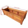 vidaXL Garden Raised Bed Acacia Wood 29.9"x10.9"x9.8"