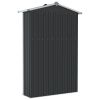 vidaXL Garden Shed Anthracite 42.3"x18.1"x72" Galvanized Steel