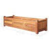 vidaXL Garden Raised Beds 2 pcs Acacia Wood 39.4"x11.8"x9.8"