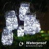 2x Solar Mason Jar Lid Insert Fairy String Light 20 LED Jar Include Garden Decor