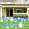 14PCS Its a Boy Baby Shower Yard Sign with Stakes Gender Reveal Yard Sign for Boy Party Supplies Home Indoor Outdoor Decoracion (Shipment from FBA)