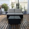 Large Size Rattan Patio Coffee Tables